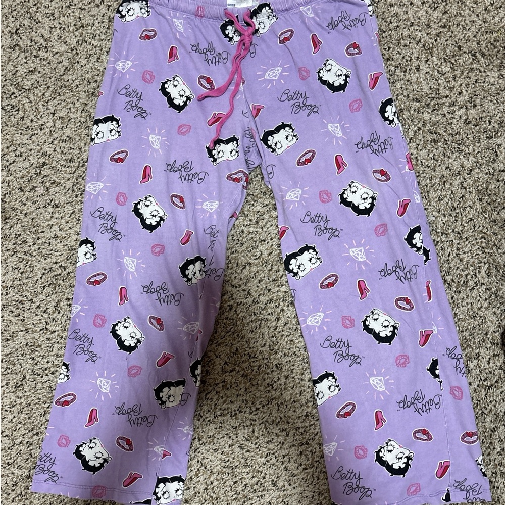 Betty Boop Purple capri Pajamas